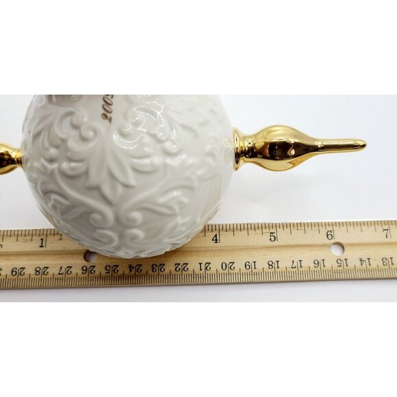 Lenox 120th Anniversary Finial 2009 Ornament Round Christmas Holiday Decor Boxed - Picture 8 of 9